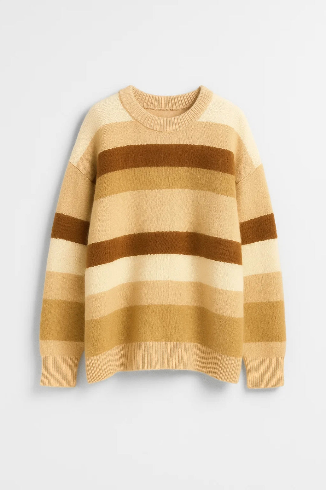 Pull Rayé Femme | Pull à Col Rond Oversize | Doux et Décontracté