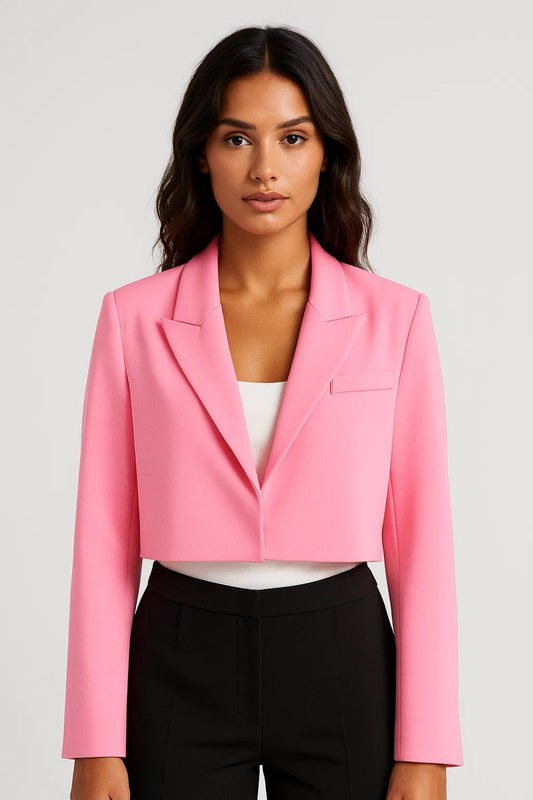 Blazers Courts | Veste tailleur courte femme | Élégance moderne et structurée