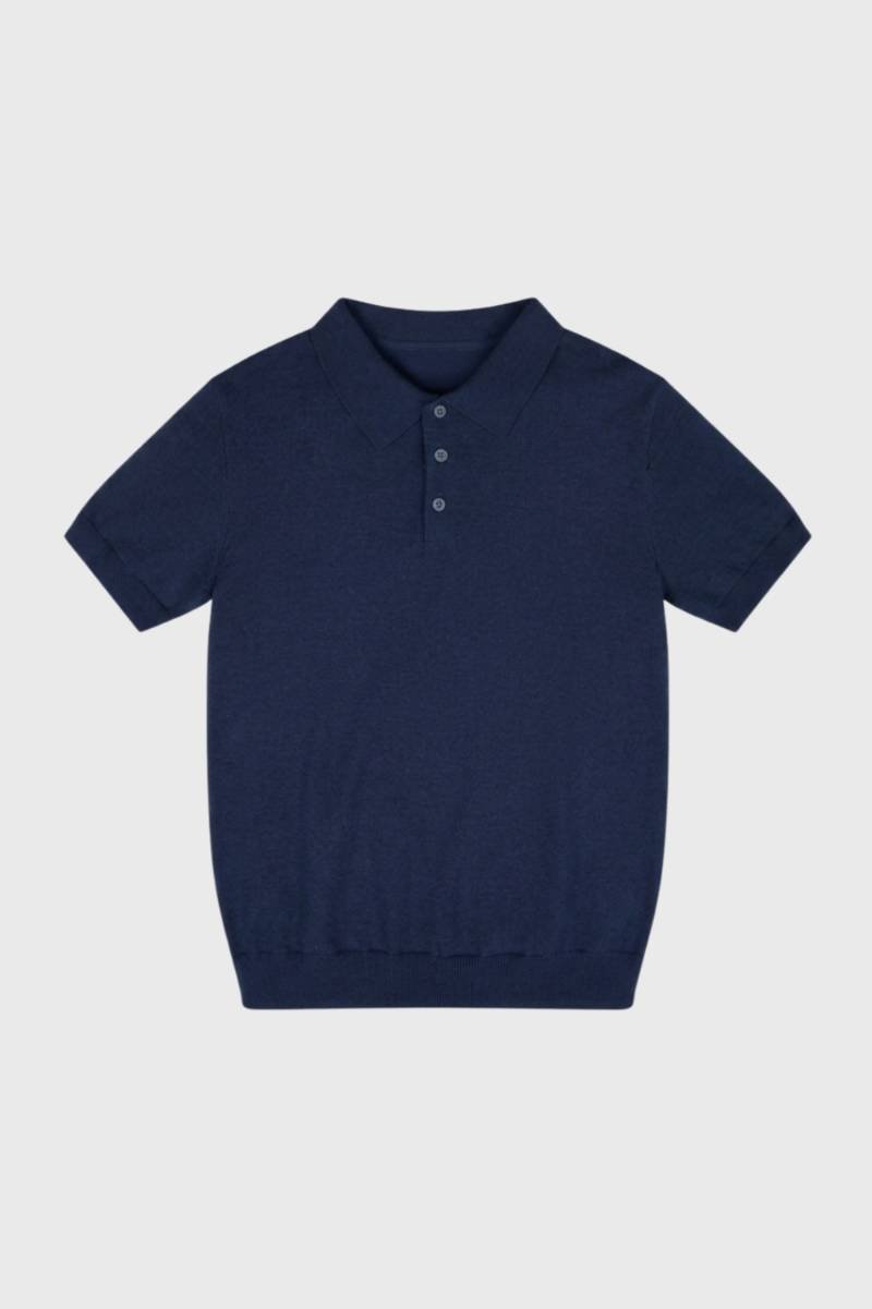 Polo Homme - Col Classique Maille Fine | Raffiné — Marine