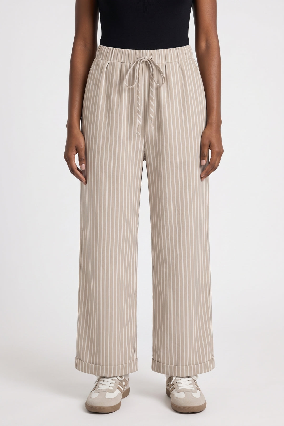 Pantalon Femme - Coupe Large Taille Élastique | Décontracté