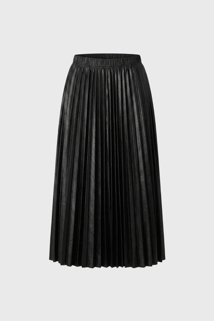Jupe Midi Femme - Plissée Taille Élastique | Élégant