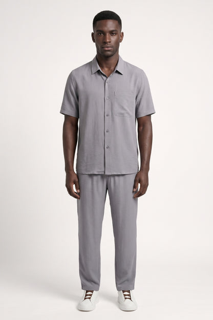 Ensemble Homme - Chemise Manches Courtes et Pantalon | Confort