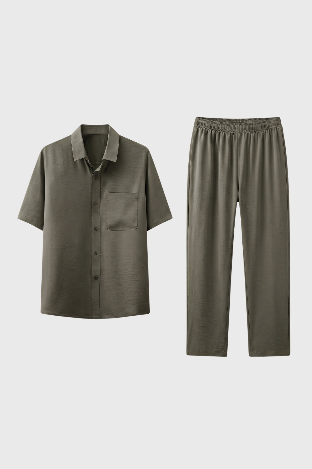 Ensemble Homme - Chemise Manches Courtes et Pantalon | Confort