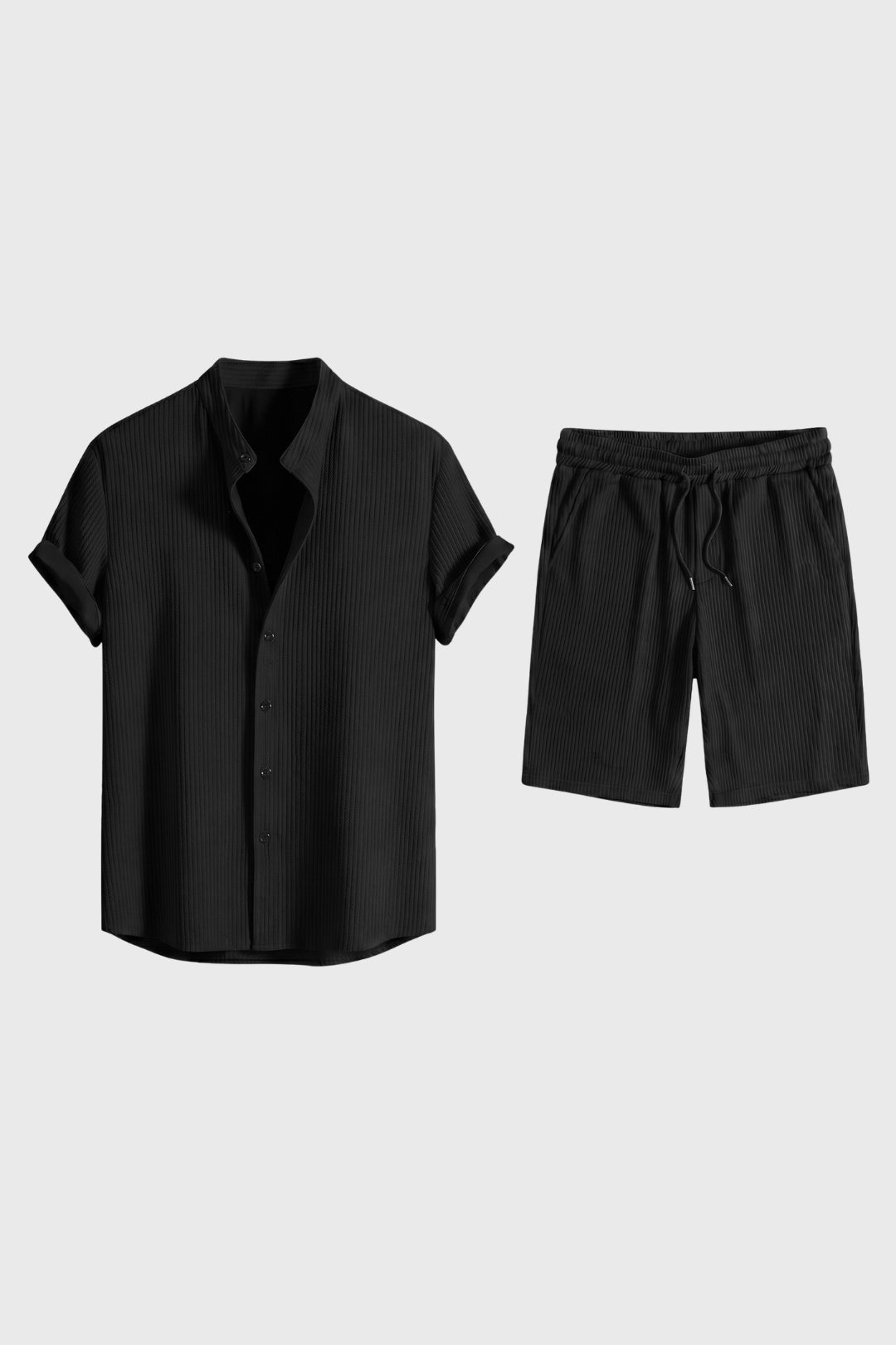 Ensemble Homme - Chemise Bermuda Côtelé Manches Courtes | Été