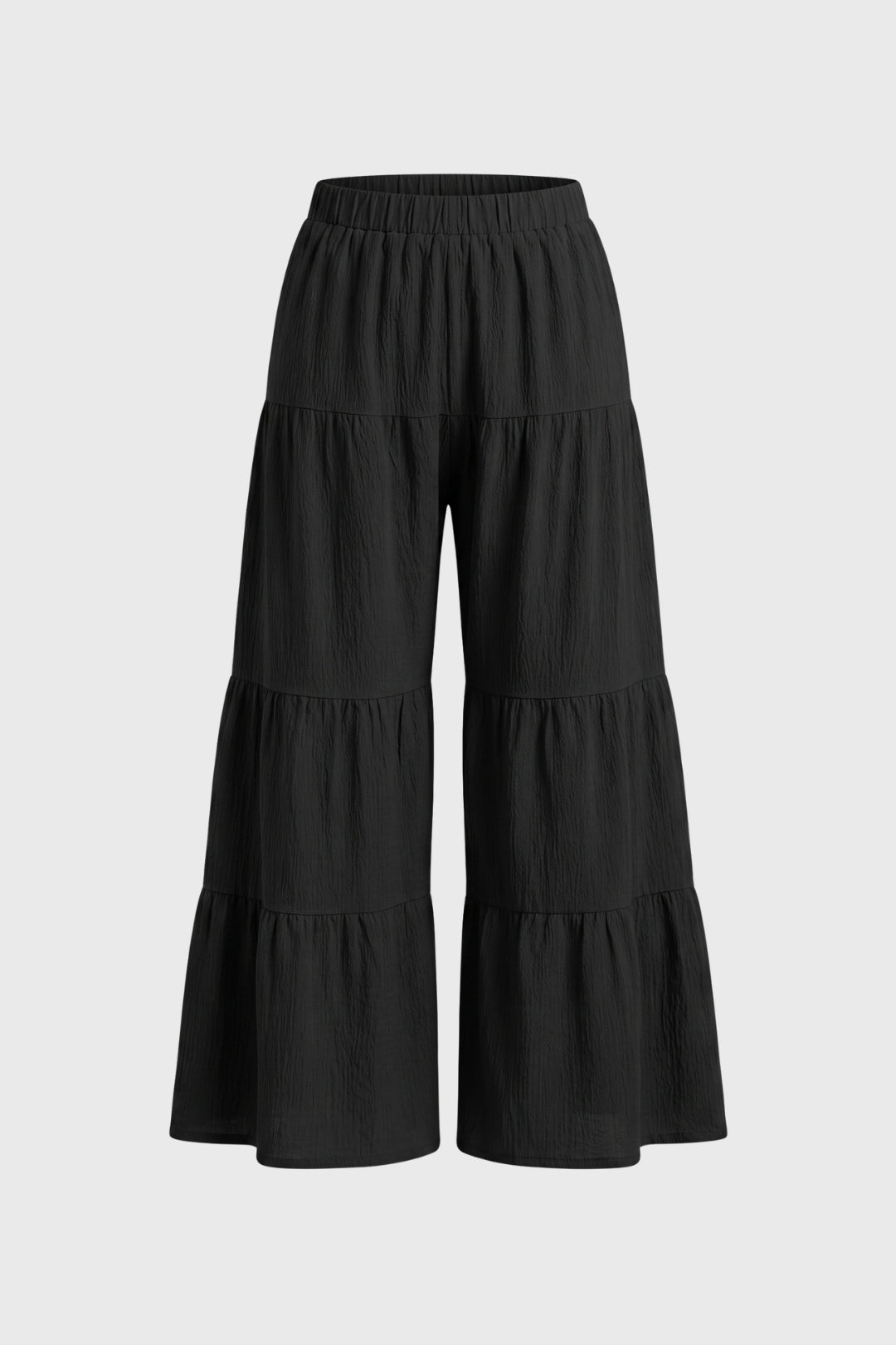 Pantalon Femme - Coupe Évasée à Volants Taille Élastique | Boho