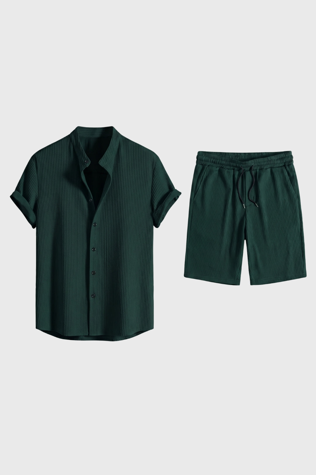Ensemble Homme - Chemise Bermuda Côtelé Manches Courtes | Été