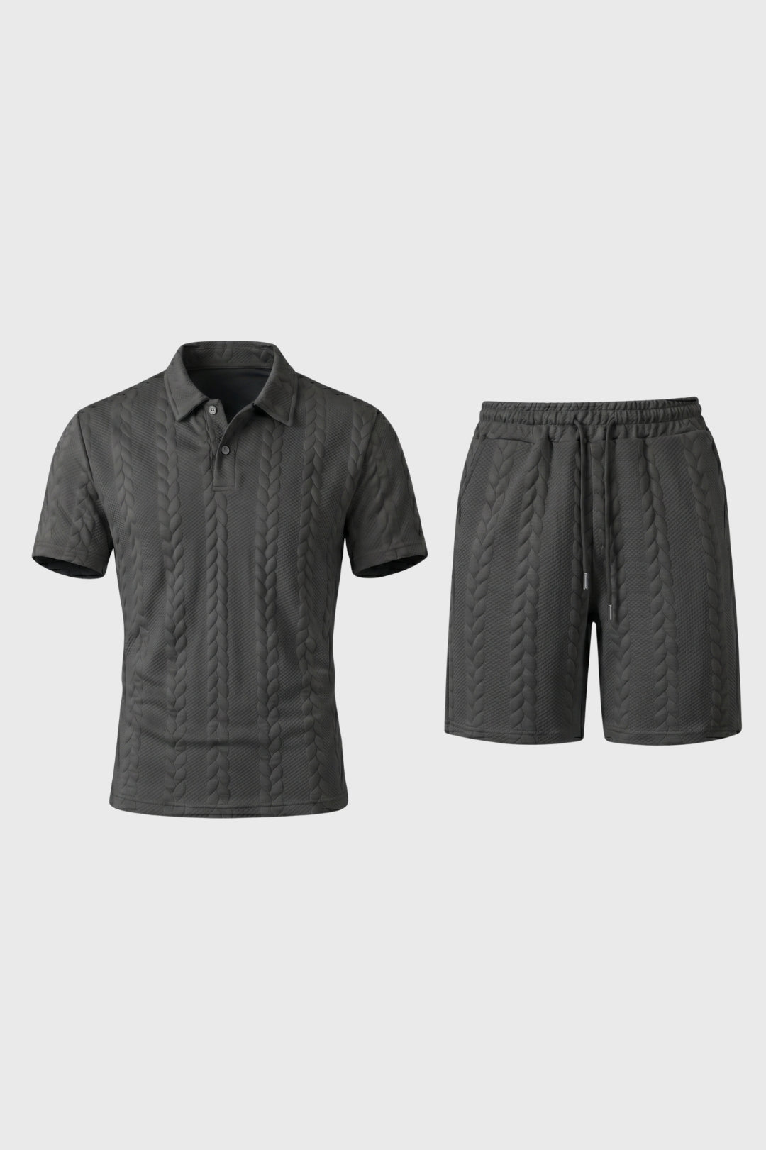 Ensemble Homme - Polo et Short Tressé Cordon | Décontracté