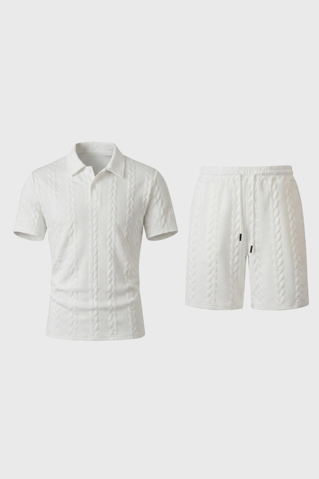 Ensemble Homme - Polo et Short Tressé Cordon | Décontracté