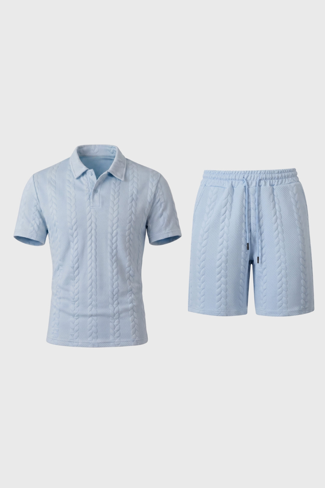 Ensemble Homme - Polo et Short Tressé Cordon | Décontracté