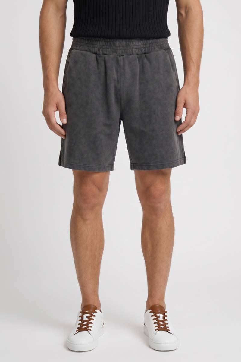 Short Homme - Coupe Décontractée Taille Élastique | Confort — Gris Foncé