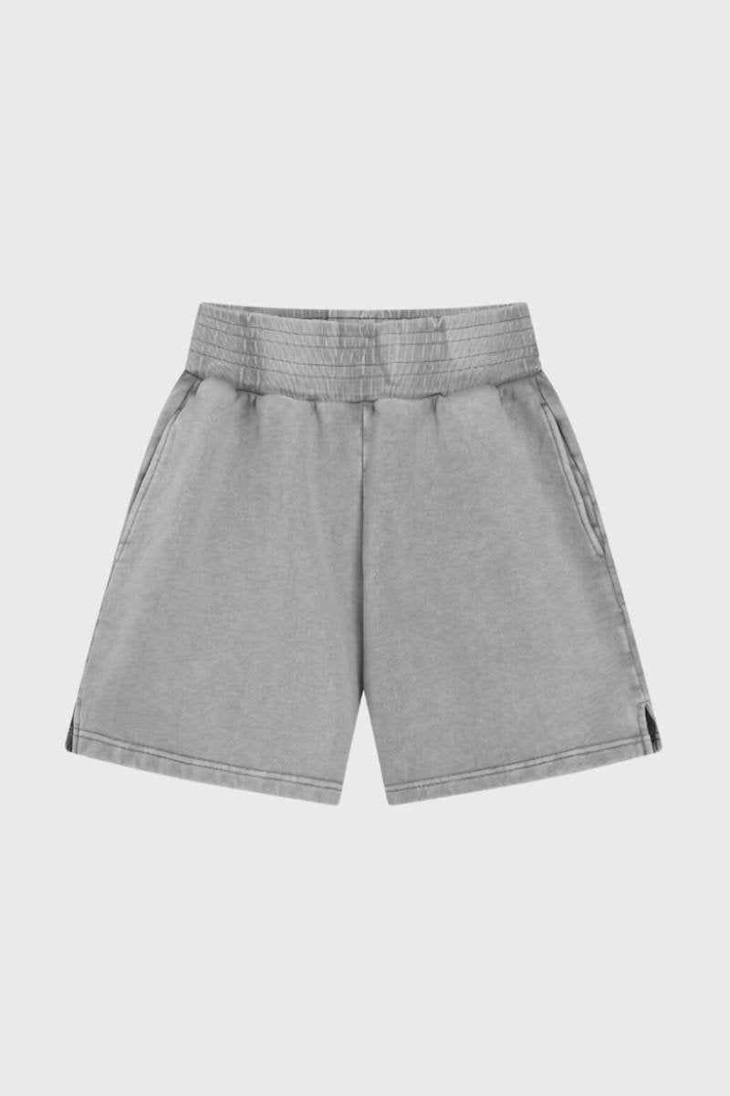 Short Homme - Coupe Décontractée Taille Élastique | Confort — Gris Clair