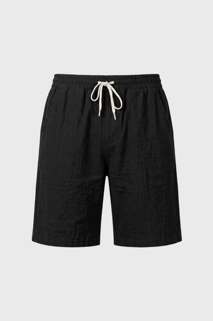 Short Homme - Décontracté Cordon de Serrage | Confort — Noir