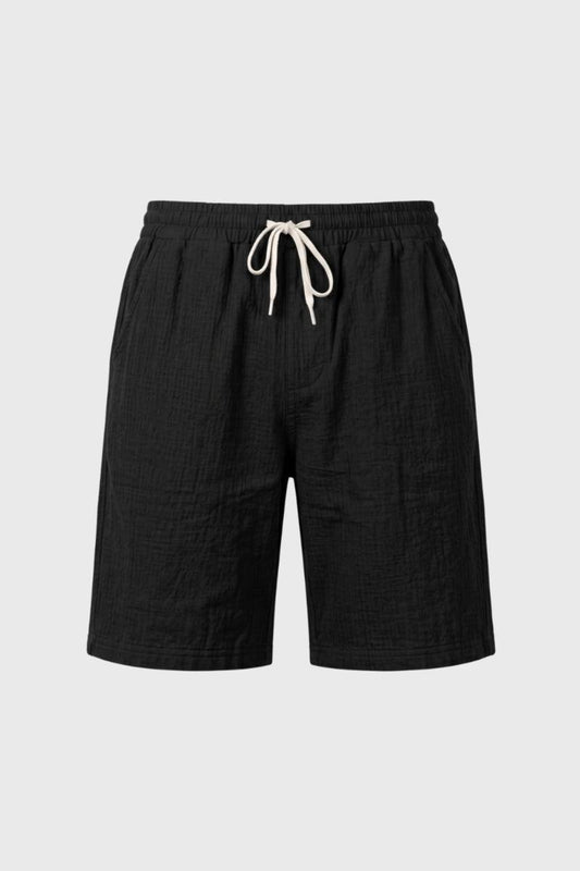 Short Homme - Décontracté Cordon de Serrage | Confort — Noir