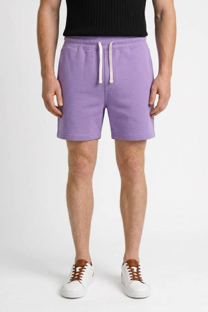 Short Homme - Sportif Confortable avec Cordon | Décontracté — Lavande