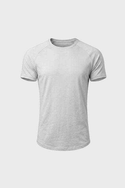 T-shirt Homme - Coupe Moderne Col Rond | Polyvalent — Gris Clair