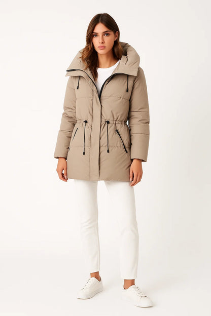 Doudounes Longues | Manteau matelassé à capuche femme | Coupe chaude et ajustée