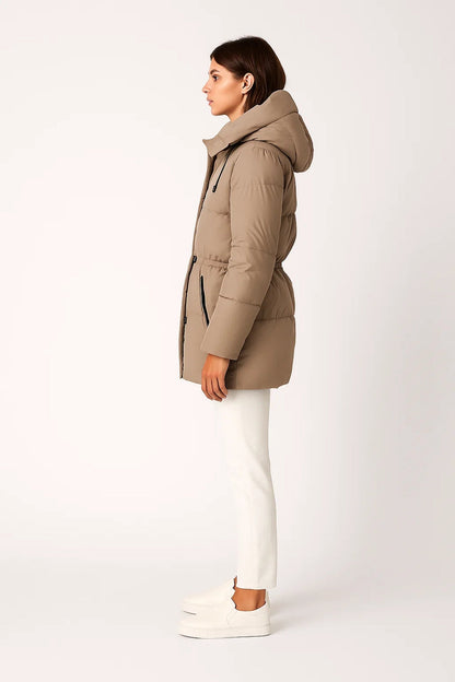 Doudounes Longues | Manteau matelassé à capuche femme | Coupe chaude et ajustée