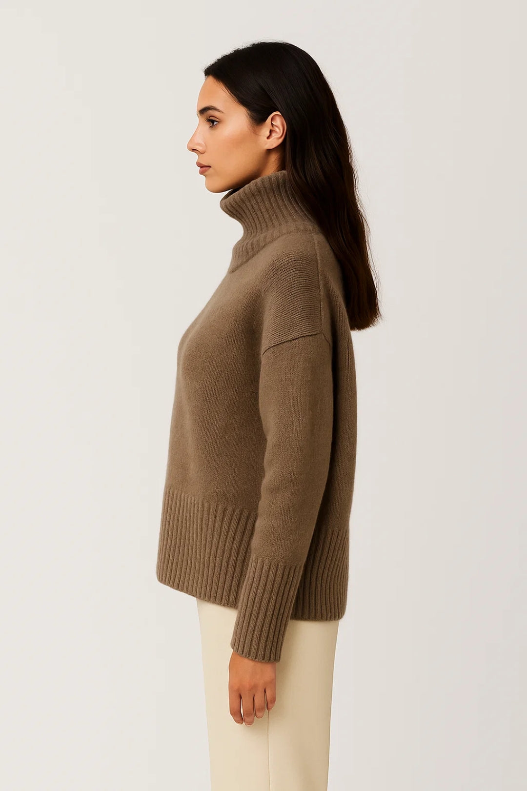 Pull Col Roulé Femme | Pull d’Hiver Élégant | Doux et Confortable