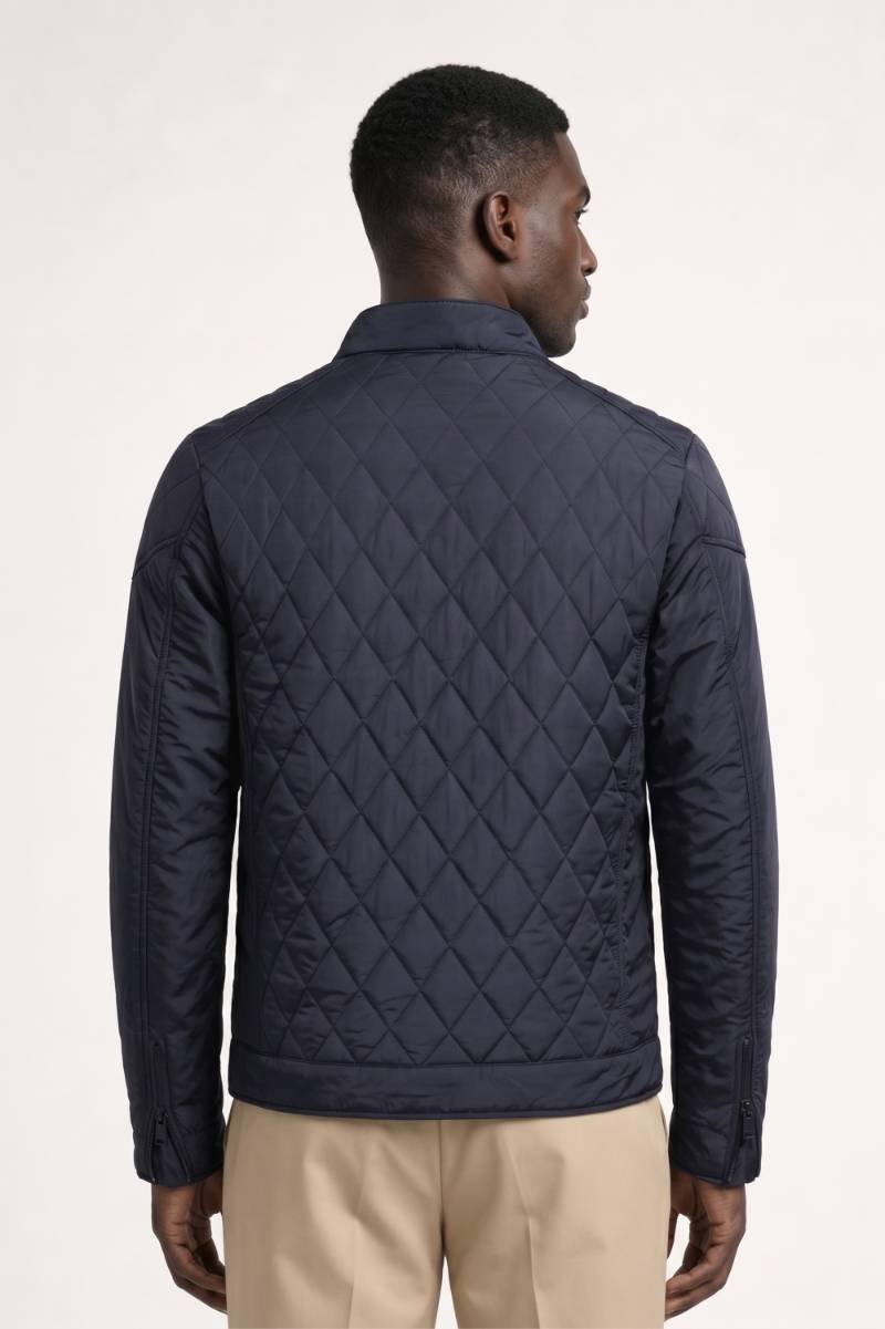 Veste Homme - Matelassée Coupe Moderne Col Montant | Casual — Marine
