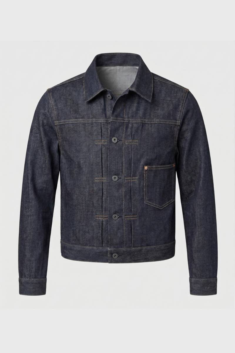 Veste Homme - Style Workwear avec Surpiqûres | Casual — Bleu Foncé