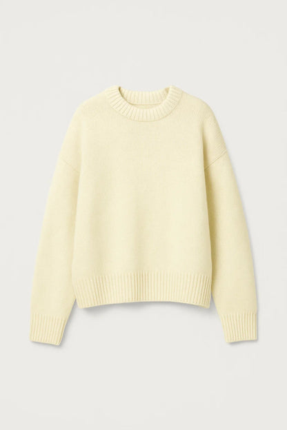 Pull Minimaliste Femme | Pull Col Rond Classique | Doux et Confortable